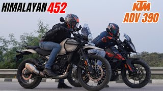 Himalayan 452 vs KTM Adventure 390 Drag Race [upl. by Fina]