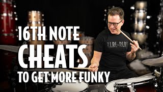 Pro Drummer Teaches You quotCheatsquot To Make Your Strong Hand 16th Notes More Funky [upl. by Beberg]