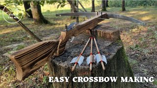 How to Easily Make a Powerful Crossbow From an Old Saw [upl. by Ahsataj]