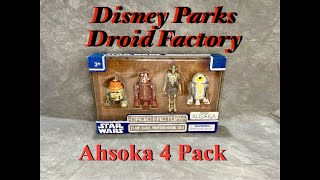 Disney Parks Star Wars Droid Factory Exclusive Ahsoka Droid 4 Pack Review [upl. by Eiggem]