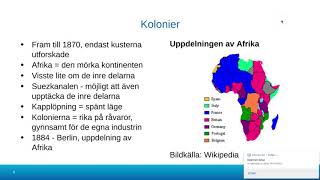 Sammanfattning Imperialismen och kolonialismen [upl. by Tartan]