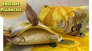 The Simplest Way in Making Envelope Pillowcase  No Zipper Needed  Full Tutorial For Beginners [upl. by Ursola843]