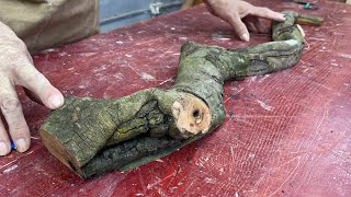 Talented Woodworking Carpenter  Use Oddly Curved Tree Branches To Create A Highlight For The Table [upl. by Demetris]