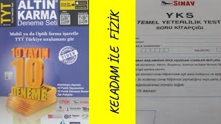 ALTIN KARMA TYT DENEME SETÄ°1 FÄ°ZÄ°K SORU Ã‡Ã–ZÃœMLERÄ°  SINAV YAYINLARI [upl. by Ahselat]