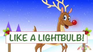 RUDLOPH THE REINDEER NEW FUN LYRICS  Christmas Songs  Nursery Rhymes TV  English Songs For Kids [upl. by Rumilly199]