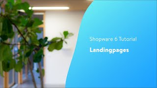 Landingpages Shopware 6 Tutorial [upl. by Nirred]