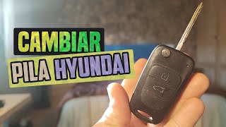 Cambiar pila mando LLAVE HYUNDAI 🔑▪ [upl. by Laban]