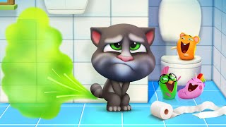 Talking Tom  Bathroom Buddy  Funny Cartoon Videos  HooplaKidz TV [upl. by Barbur527]