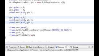 Java swing GUI tutorial 20 GridBagLayout [upl. by Jule]