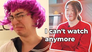 Japanese react to Filthy Frank 100 ACCURATE LIFE HACKS [upl. by Yenahs]