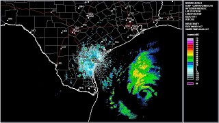 2024 Francine  Corpus Christi TX WSR88D Radar Animation HD 1280x720 [upl. by Tia]