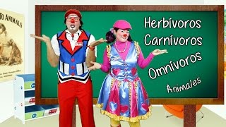 Animales Herbívoros Carnívoros y Omnívoros [upl. by Slosberg]