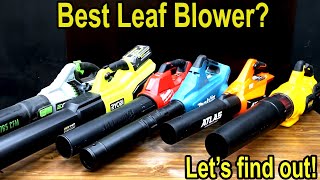 Best Leaf Blower EGO vs Milwaukee Ryobi DeWalt Greenworks Harbor Freight Atlas Makita [upl. by Nehttam]