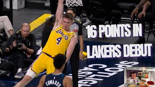 Dalton Knecht scores 16 points in Lakers preseason debut  Game Highlights [upl. by Methuselah]