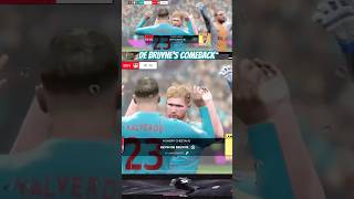 ⚡ De Bruynes Comeback Goal After a Long Struggle vs Benfica Score 12 ⚽🔥 DeBruyne fifa [upl. by Early510]