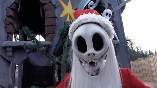 Jack Skellington as Sandy Claws Christmas 2015 at Disneyland Paris [upl. by Sherry]