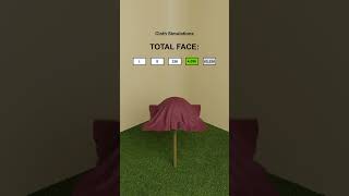 BLENDER CLOTH SIMULATION – The Difference Between 1 Face and 65000 Faces [upl. by Dagmar618]