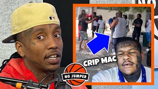 Crip Mac Fights Blood Member In His Hood [upl. by Atsyrt970]