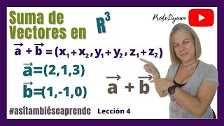 🔎Aprende Suma de Vectores en R3➡TEÓRICO PRACTICO PASO A PASO🔸Lección  4 ✔Ejercicio  1 [upl. by Tifanie]