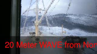 20 Meter WAVE from Norway Sea [upl. by Yngad]