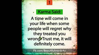 TOP 14 KARMA QUOTES 2021  BEAUTIFUL WORDS [upl. by Eyatnod]