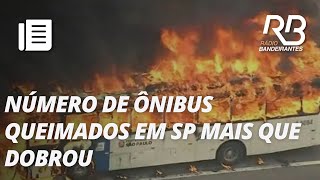 O número de ônibus queimados mais do que dobrou em SP neste ano [upl. by Einapets]