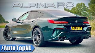 BMW ALPINA B8 329kmh 204MPH REVIEW on AUTOBAHN NO SPEED LIMIT by AutoTopNL [upl. by Arytahs]