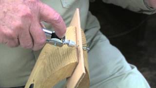 How To Use The Sewing Awl Kit On Leather [upl. by Sotsirhc]