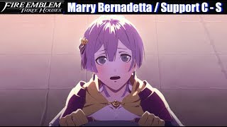 FE3H Marriage  Romance Bernadetta C  S Support  Fire Emblem Three Houses [upl. by Coleen276]