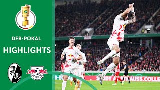 RBL DOMINATED SemiFinal clash  SC Freiburg vs RB Leipzig 15  Highlights  DFBPokal SemiFinal [upl. by Ahseen415]