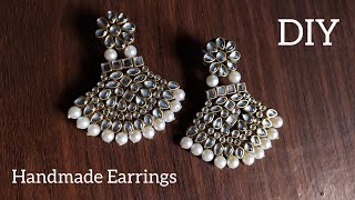 Earrings Making At Home ❤️ tutorial diyearrings youtube handmadejewelry [upl. by Eignat]