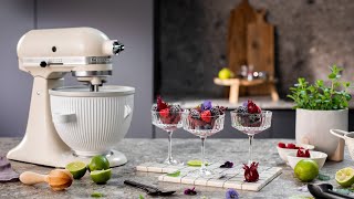 Sorbet à l’hibiscus et aux mûres avec la sorbetière  Recette  KitchenAid [upl. by Moise]