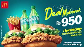 Deal Mubarak  McDonalds Pakistan [upl. by Illehs]