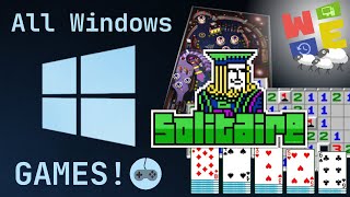 ALL MICROSOFT WINDOWS GAMES [upl. by Mary37]