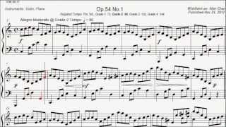 Violin Pieces Grade 1 to 2 Wohlfahrt Op54 No1 40 Elementary Studies Sheet Music [upl. by Nauqas]