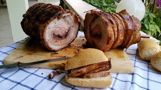 Original Italian PORCHETTA How To Make at Home [upl. by Nodyarb]