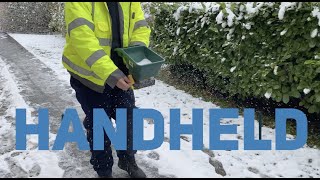 Handheld gritting salt spreader [upl. by Emiline585]