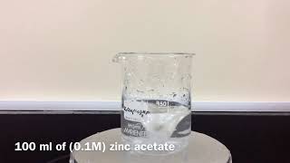 Synthesis of ZnS nanoparticles [upl. by Cece]