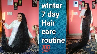 winter 7 day Hair care routine for healthy hairs 👍💯mrdhairgrowthvlogsuttrakhand [upl. by Odradlig]