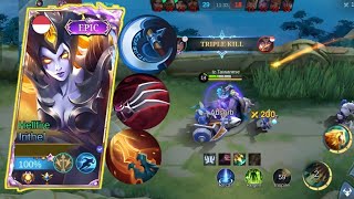 21 Kills  Irithel Best Build and Emblem  Build Tersakit Irithel 2024  Mobile Legends [upl. by Zeena]