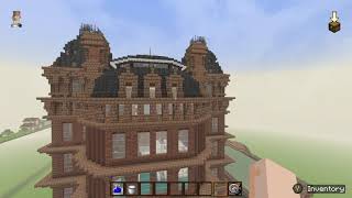 Grand Hotel Scarborough Minecraft build incomplete PART 1 [upl. by Gine]