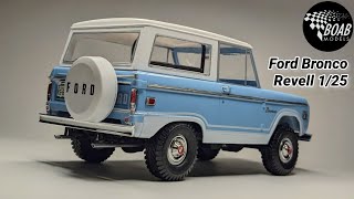 Ford Bronco  Full build  125 Revell model kit [upl. by Leryt]