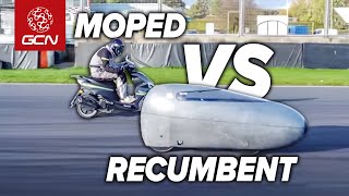 Fastest Recumbent Bike Vs Motorbike  Which Will Win [upl. by Ronym]