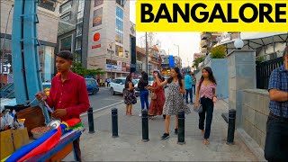 Silicon City of India  Bangalore  Immersive Evening Walking Tour in 4K [upl. by Gmur702]