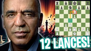 Garry Kasparov DESTRÃ“I a Siciliana em 12 lances [upl. by Atsok276]