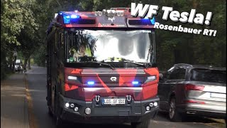 Rosenbauer RT🚒🔋 Florian OderSpree 214301  TdoT FF Grünheide  Werkfeuerwehr Tesla [upl. by Akkimat]