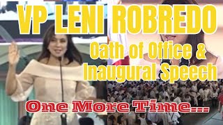 VP Leni Robredo Oath of Office and Inaugural Speech 2016 I One More Time [upl. by Itnava441]