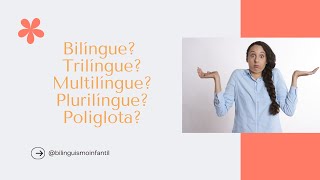 Qual a diferença entre bilíngue trilíngue multilíngue plurilíngue e poliglota [upl. by Akirdna]