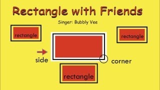 Shape Song l quotRectangle with Friendsquot l Rectangle Song [upl. by Akenat181]