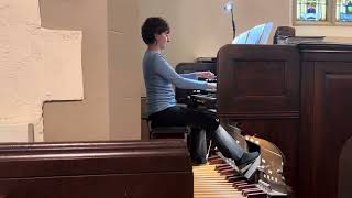 Postlude in F by Christian Cappelen played by organist Yevgenia Semeina October 29 2023 [upl. by Yorker379]